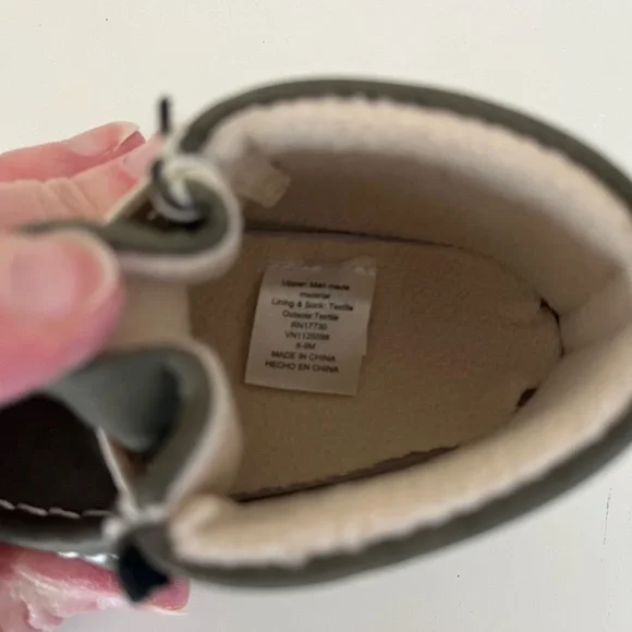 Kids Casual Moccasin Boots in Olive Green - Unbranded - Picture 5 of 5